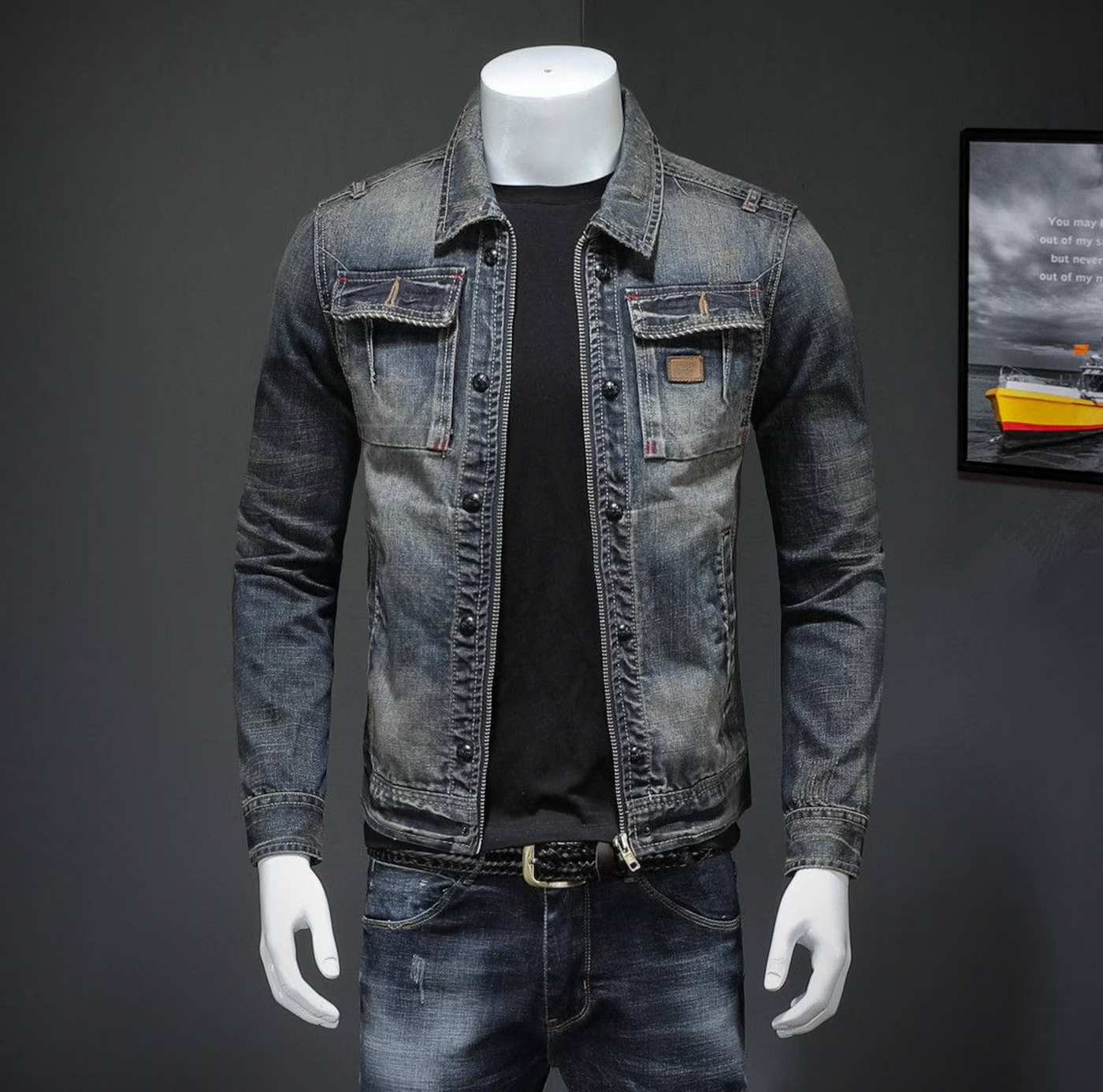 Lorenzo Klassische Denimjacke für Männer