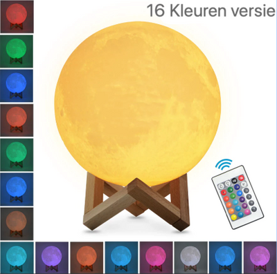 LunaLicht | Faszinierende 3D-Mondlampe mit Farbauswahl