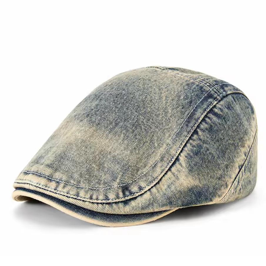 Scott – Stilvolle Denim Baskenmütze