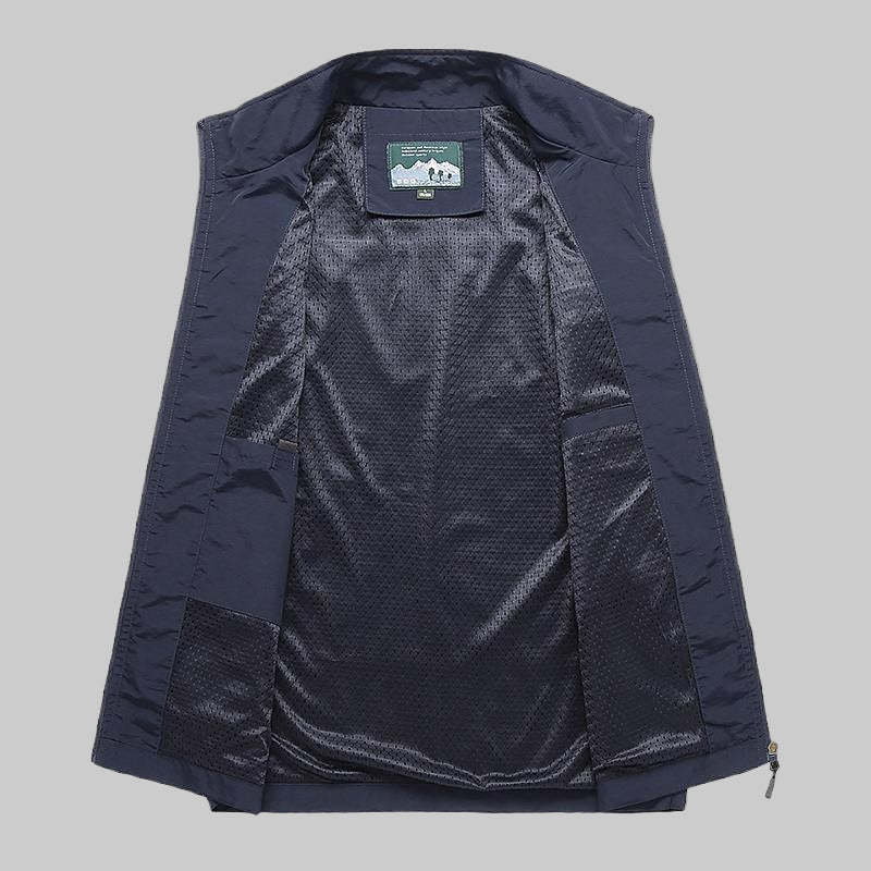 Schnelltrocknende Outdoor-Weste für Herren mit mehreren Taschen – ärmellose Weste für Abenteuer