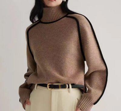 Rollkragenpullover für Damen – Eleganter, zeitloser Pullover für Herbst und Winter, vielseitig, vorteilhafte Passform