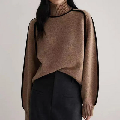 Rollkragenpullover für Damen – Eleganter, zeitloser Pullover für Herbst und Winter, vielseitig, vorteilhafte Passform