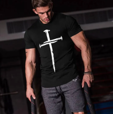 KREUZ T-SHIRT FÜR MÄNNER