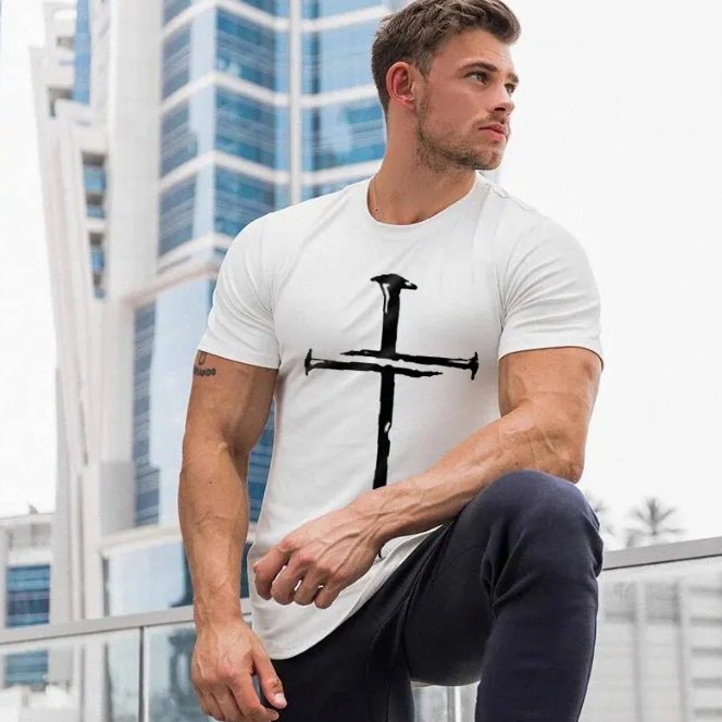 KREUZ T-SHIRT FÜR MÄNNER