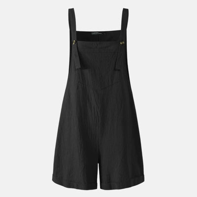 Sena Sommer Overall | Lässiger kurzer Boho-Stil Latzhose mit Tasche