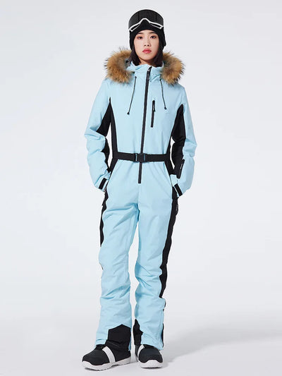 Einteiliger Skianzug für Damen | Wintersportbekleidung