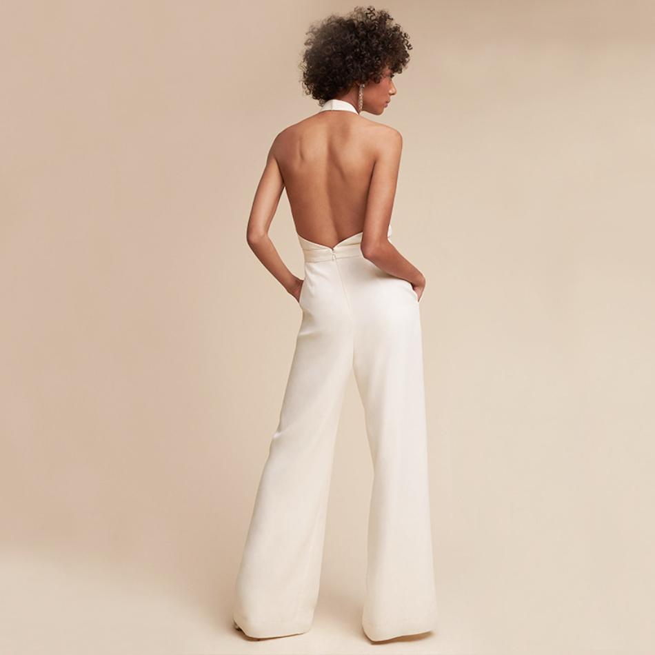 Jumpsuit für Damen - Stilvoller Jumpsuit mit weiten Beinen für Hochzeit