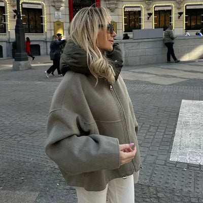 Heidi-Mode | Oversized Hoodie mit Reißverschluss
