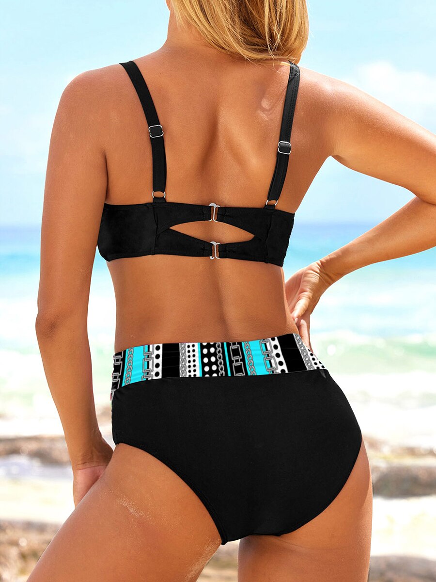 LagoonEleganz | Stilvolles 2-teiliges Bikini-Set für Selbstbewusstsein und Komfort