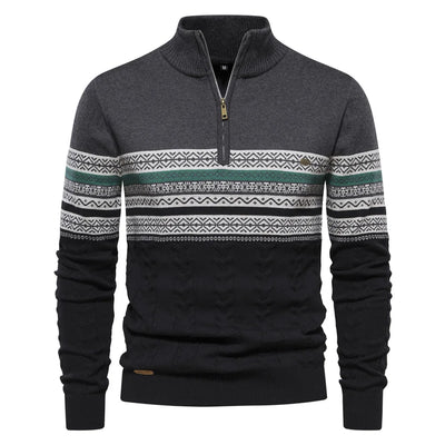 ALEJANDRO | WARMER WINTERPULLOVER MIT REISSVERSCHLUSS