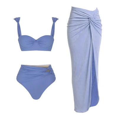 Heidi-Mode | Glänzende Halter Knopf Badebekleidung