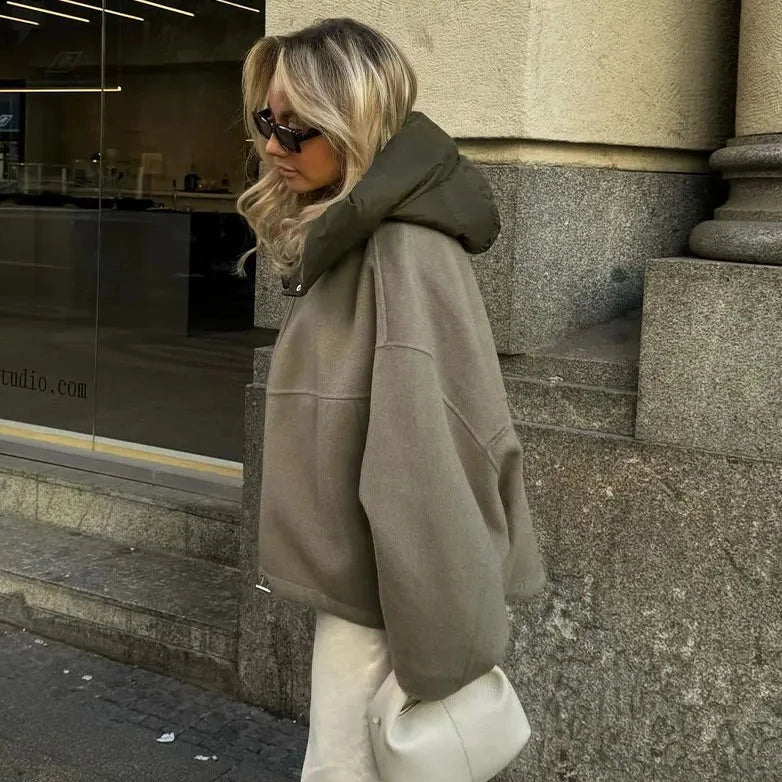 Heidi-Mode | Oversized Hoodie mit Reißverschluss