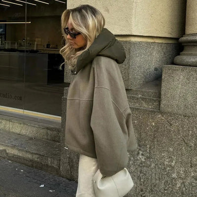 Heidi-Mode | Oversized Hoodie mit Reißverschluss