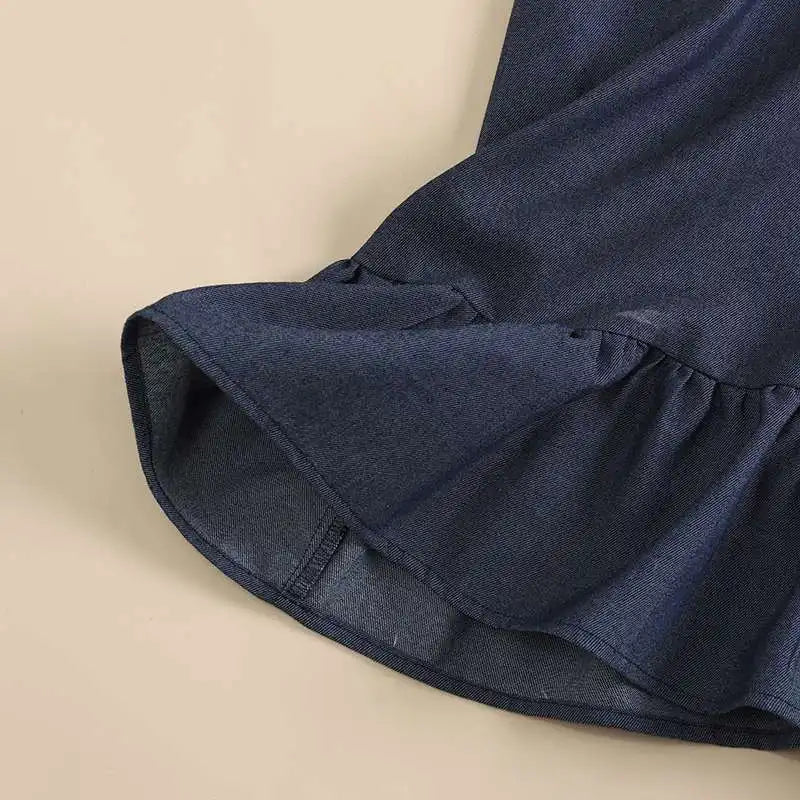 Amalia | Verspieltes Denim-Sommerkleid mit Rüschen
