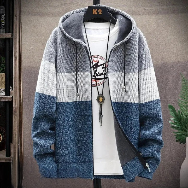 Hoodie für Herren- Sportliche Strickjacke für den Sommer