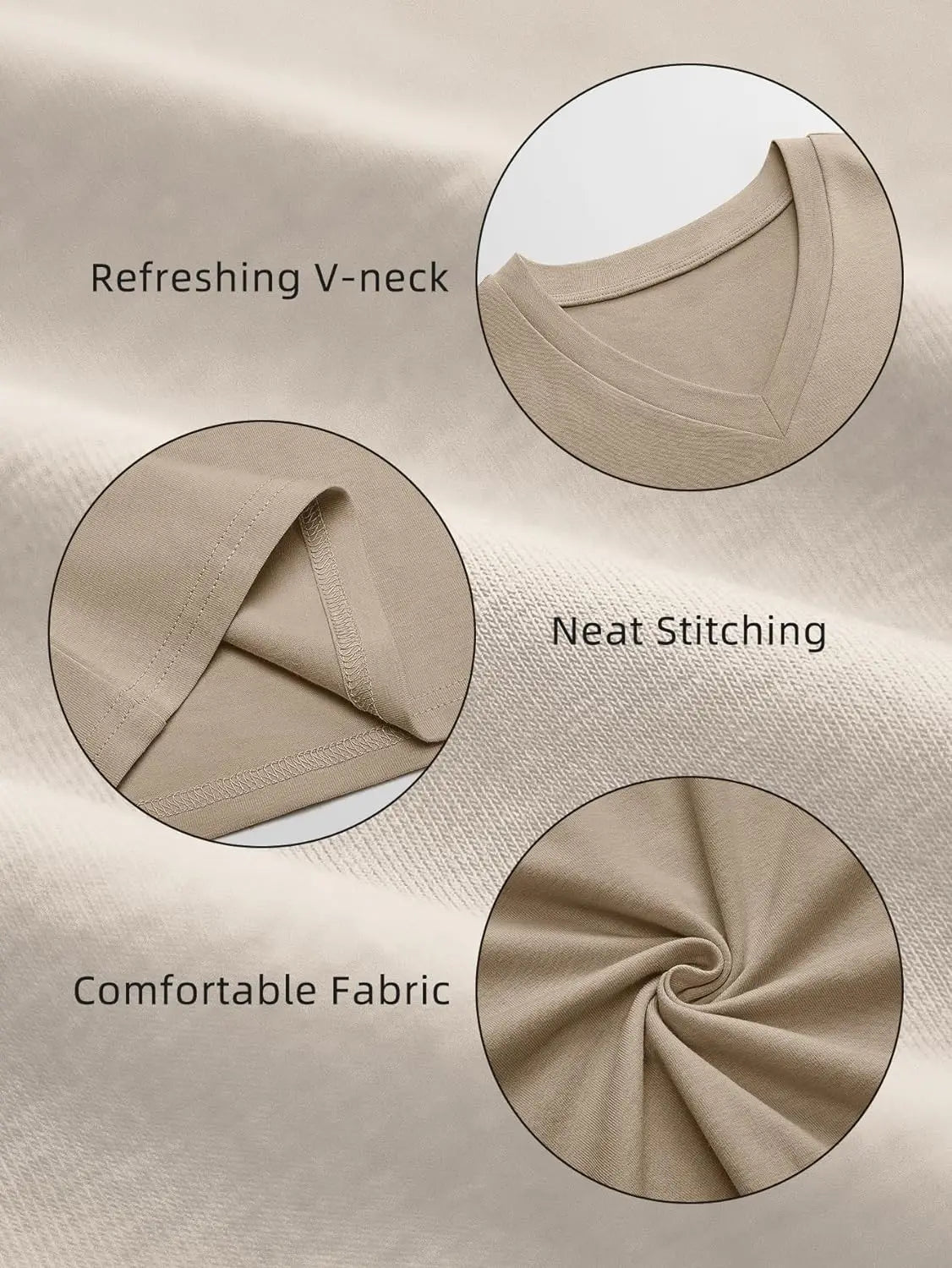 HESYL | ÜBERGROSSES T-SHIRT MET V-HALS