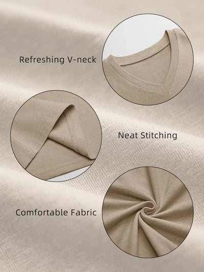 HESYL | ÜBERGROSSES T-SHIRT MET V-HALS