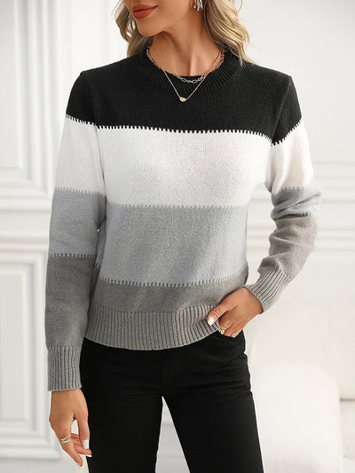 Heidi-Mode | Trendy Gestreifte Strickpullover