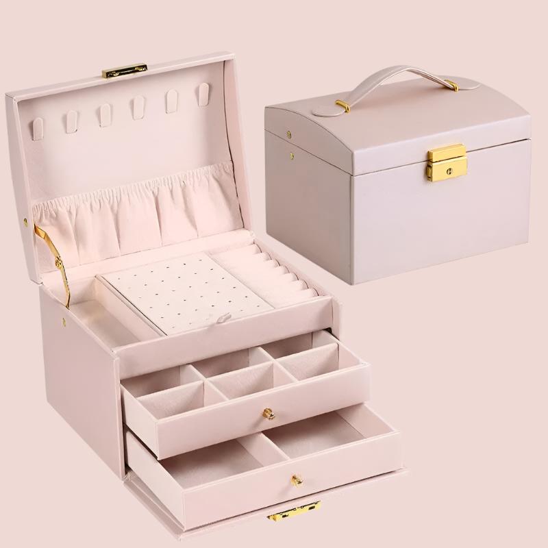 Dreifach-Schubladen Schmuckbox | Platzsparende und elegante Organisation