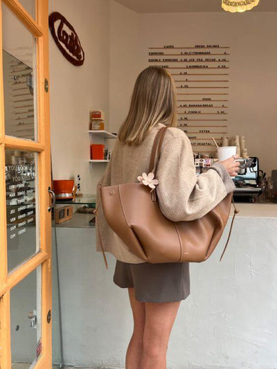 Izola Vintage Eleganz | Geräumige Leder Tote Bag für Damen