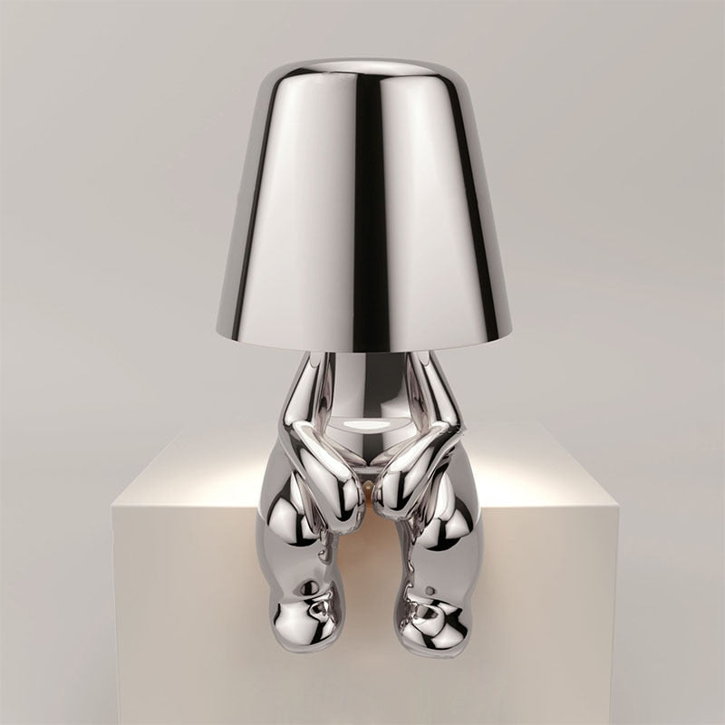 Stilvolle Tischlampe mit Warmem Licht – Modernes Design für Wohnzimmer und Schlafzimmer, Wiederaufladbar und Dimmbar
