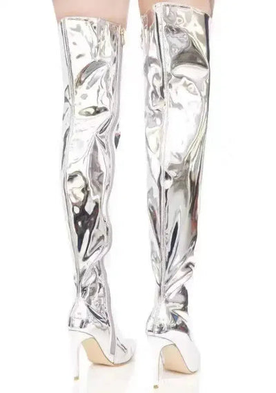 Karin | Stylische Overknee Stiefel mit Reißverschluss