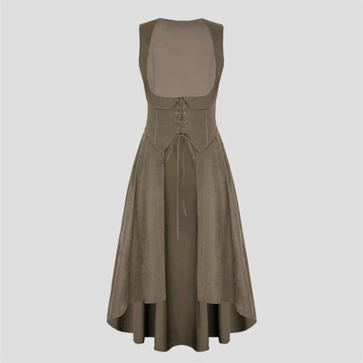 Renaissance Costume U-Neck High-Lo Overdress Tank