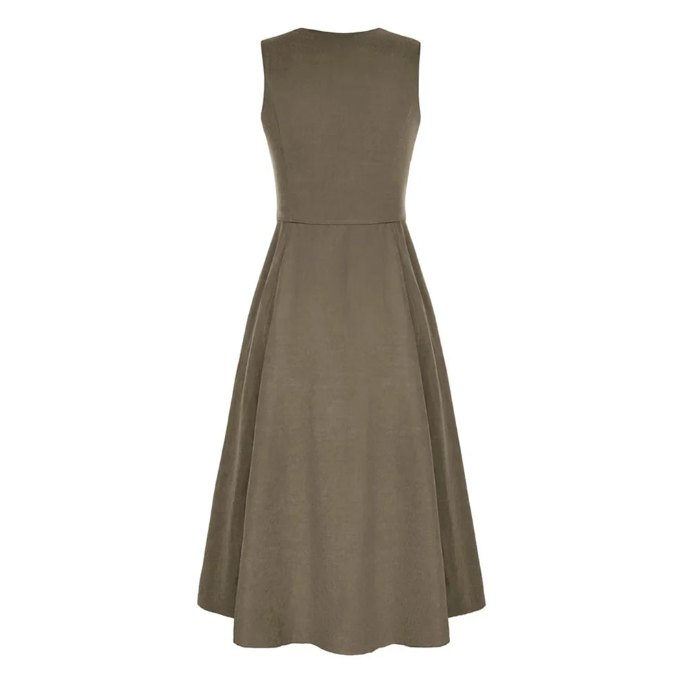 Renaissance Costume U-Neck High-Lo Overdress Tank