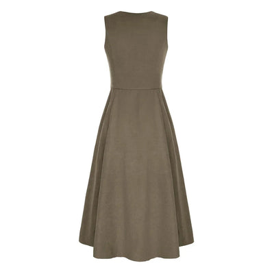 Renaissance Costume U-Neck High-Lo Overdress Tank