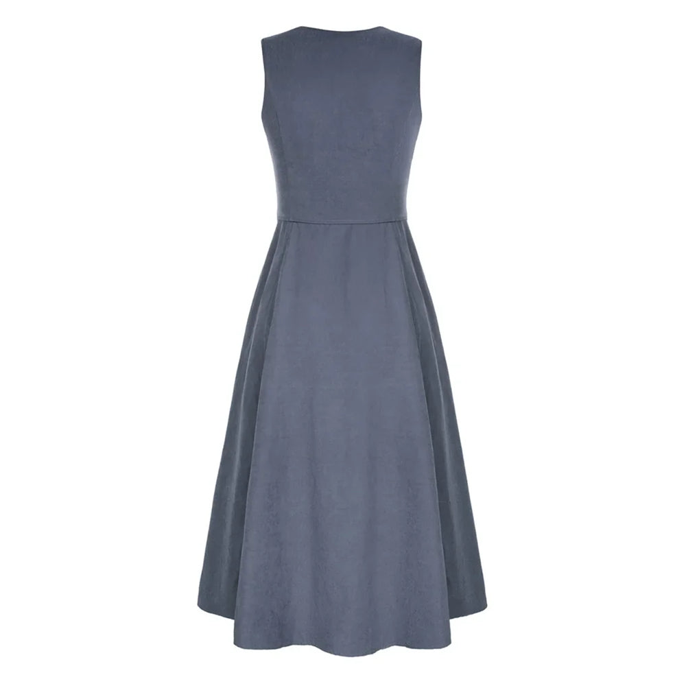 Renaissance Costume U-Neck High-Lo Overdress Tank