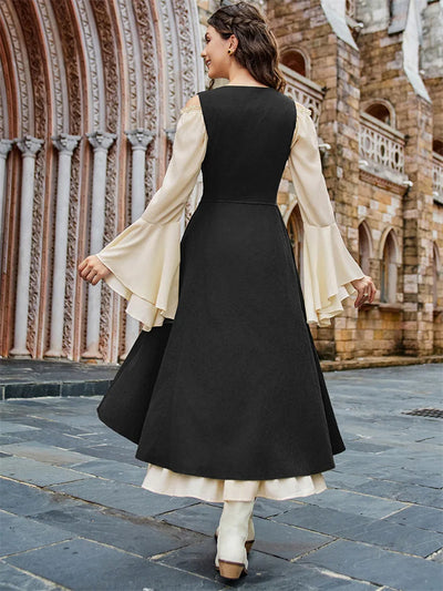 Renaissance Costume U-Neck High-Lo Overdress Tank