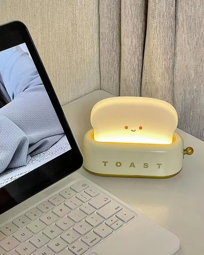 GlowToast Lampe – Tragbare Brot-Toast Cartoon LED Nachtlampe