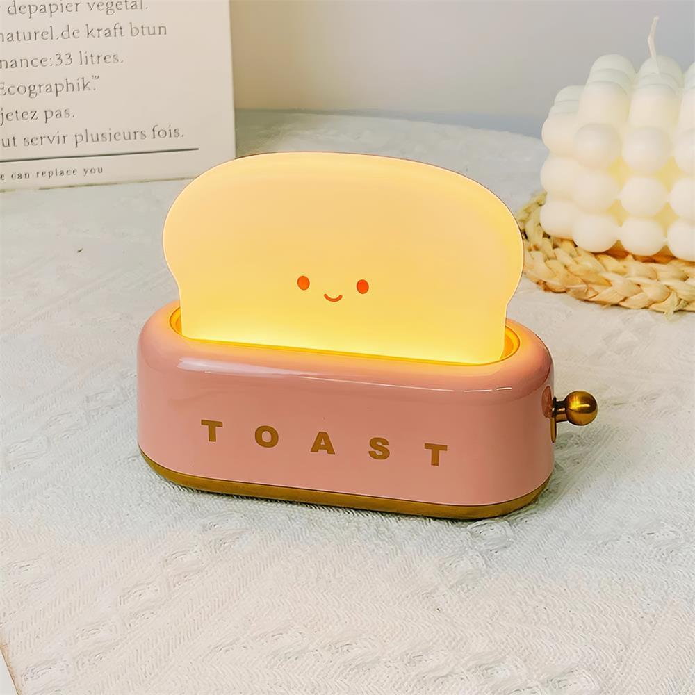 GlowToast Lampe – Tragbare Brot-Toast Cartoon LED Nachtlampe