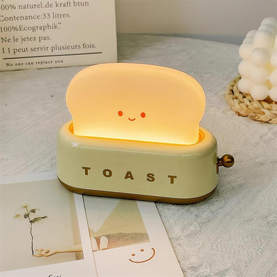 GlowToast Lampe – Tragbare Brot-Toast Cartoon LED Nachtlampe