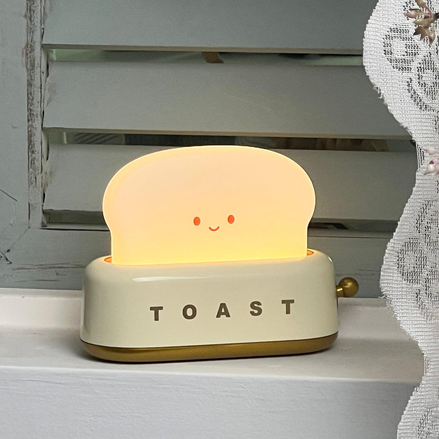 GlowToast Lampe – Tragbare Brot-Toast Cartoon LED Nachtlampe