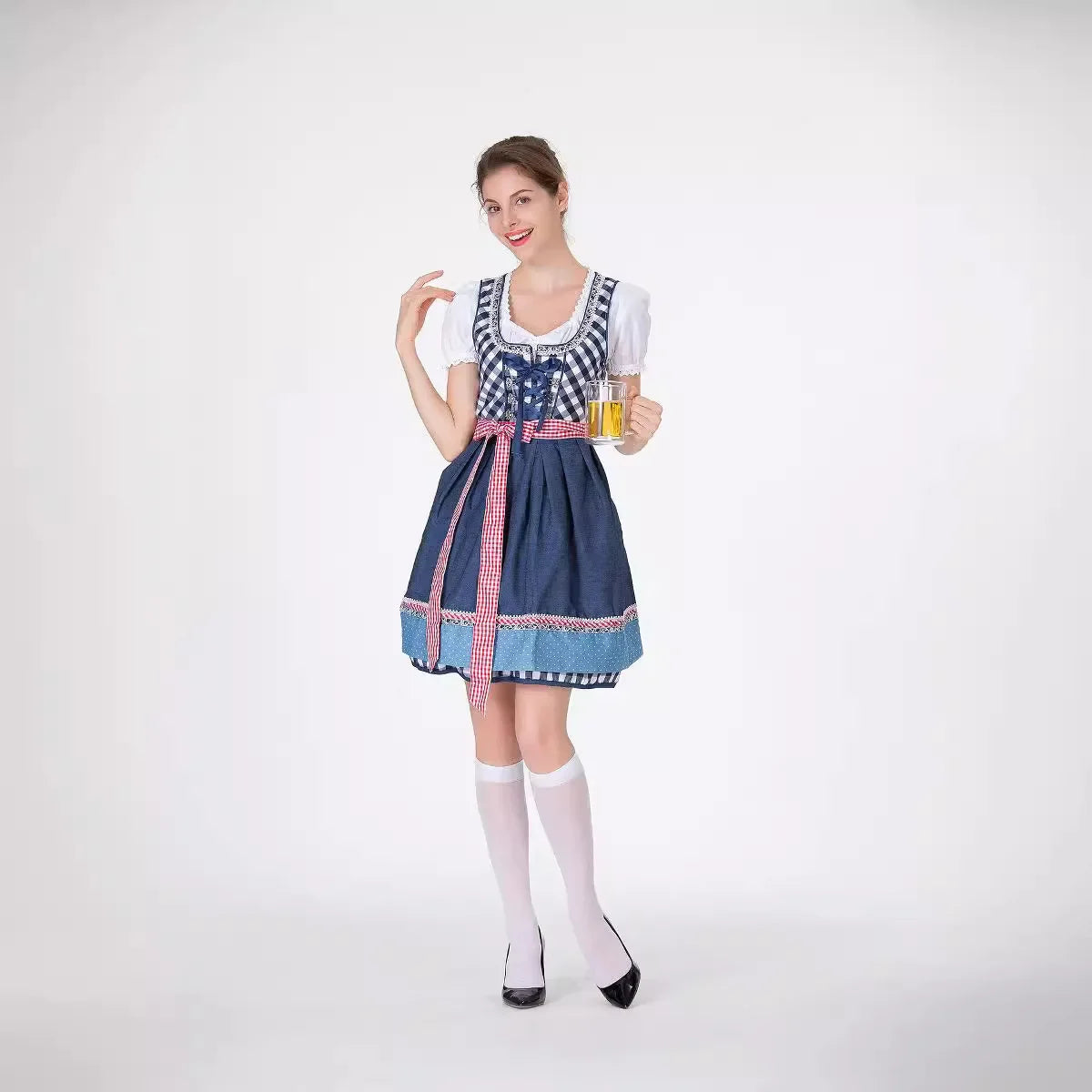 Nadine | Traditionelles Dirndlkleid mit Bluse und Schürze