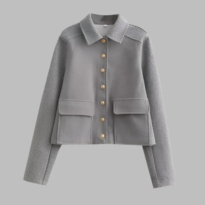 Bouclé Jacke für Damen – Trendige Cropped Übergangsjacken