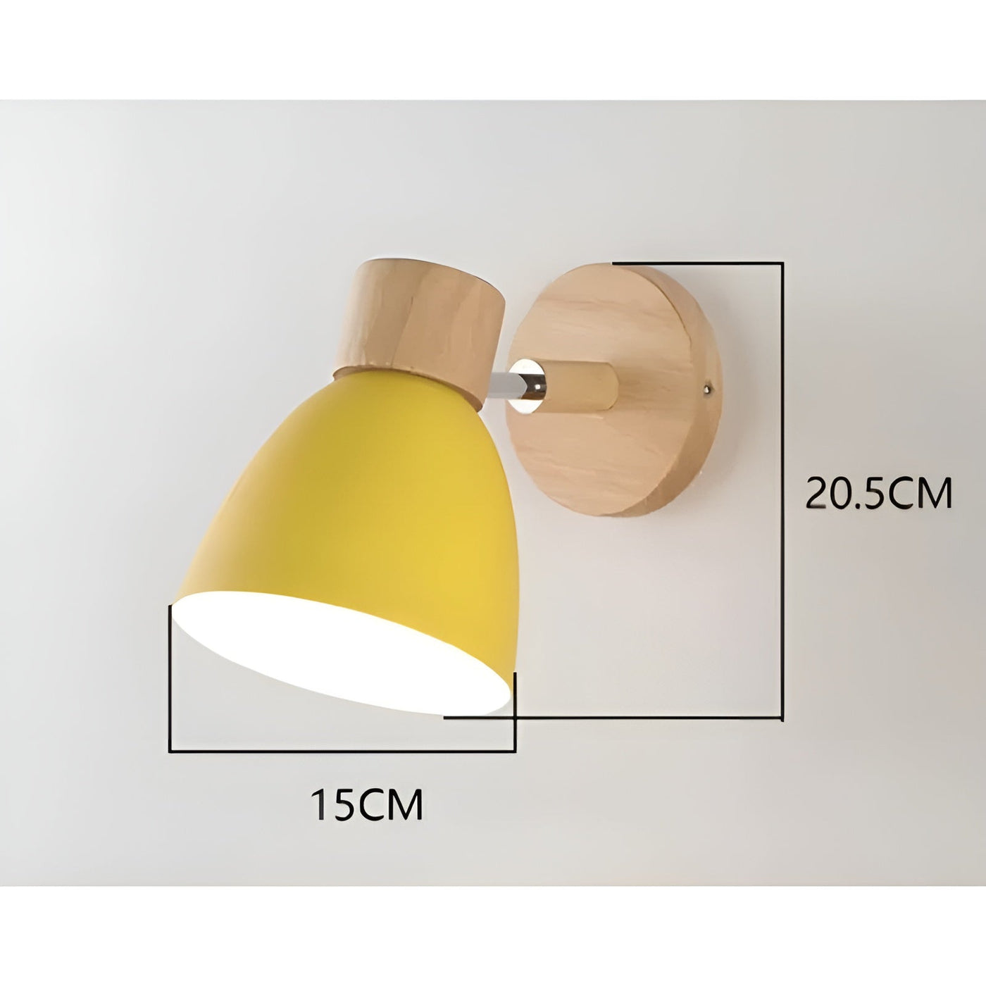 Holz-Wandlampe mit Schalter – Warmes Licht im Skandi-Stil | Für Wohn- & Schlafzimmer