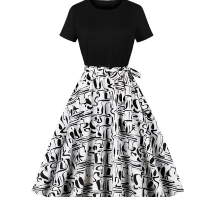 Nerys | Jahrgang Pünktchenkleid Für Damen