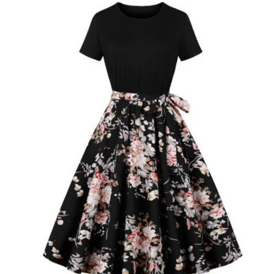 Nerys | Jahrgang Pünktchenkleid Für Damen