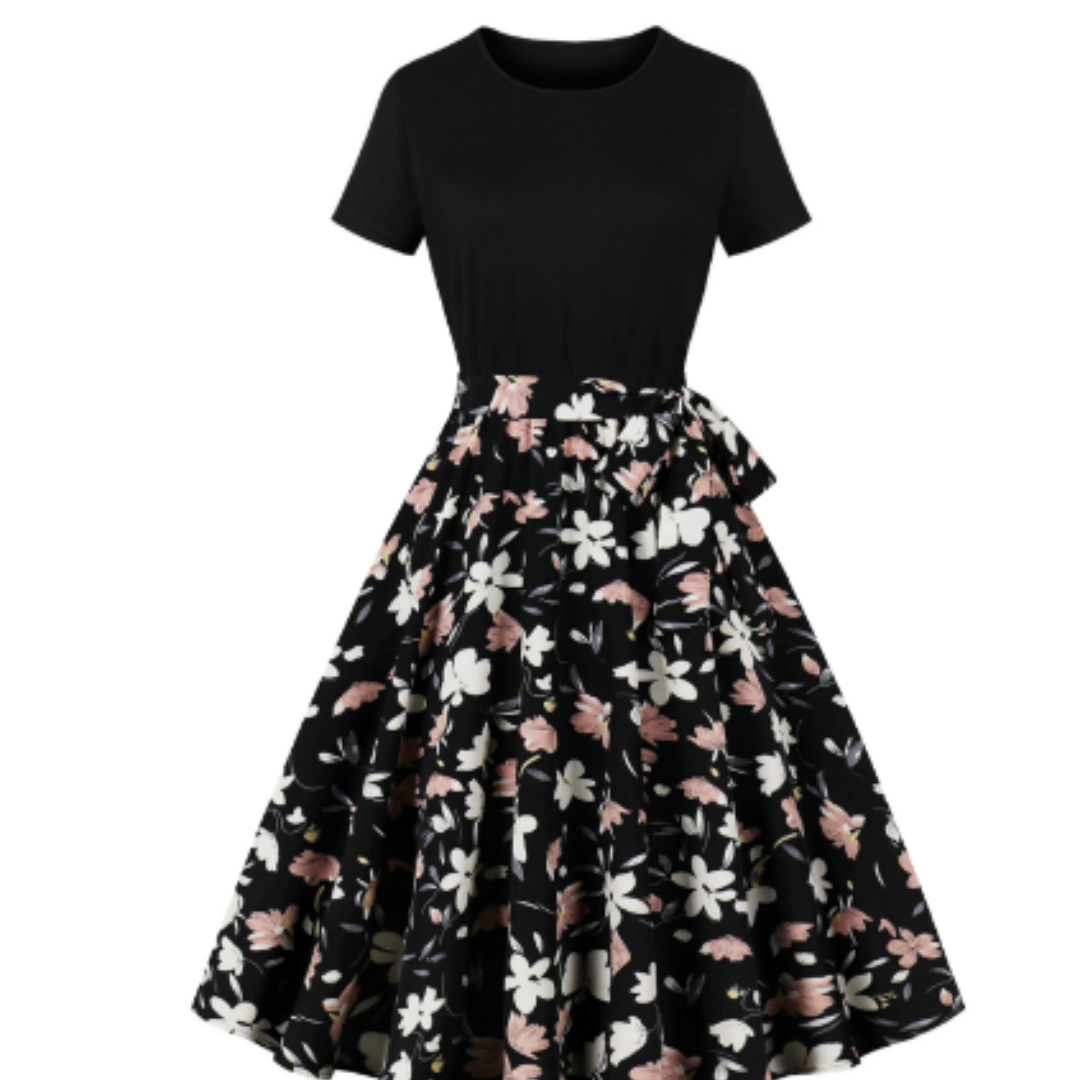 Nerys | Jahrgang Pünktchenkleid Für Damen