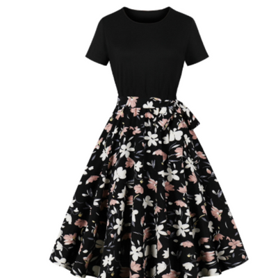 Nerys | Jahrgang Pünktchenkleid Für Damen