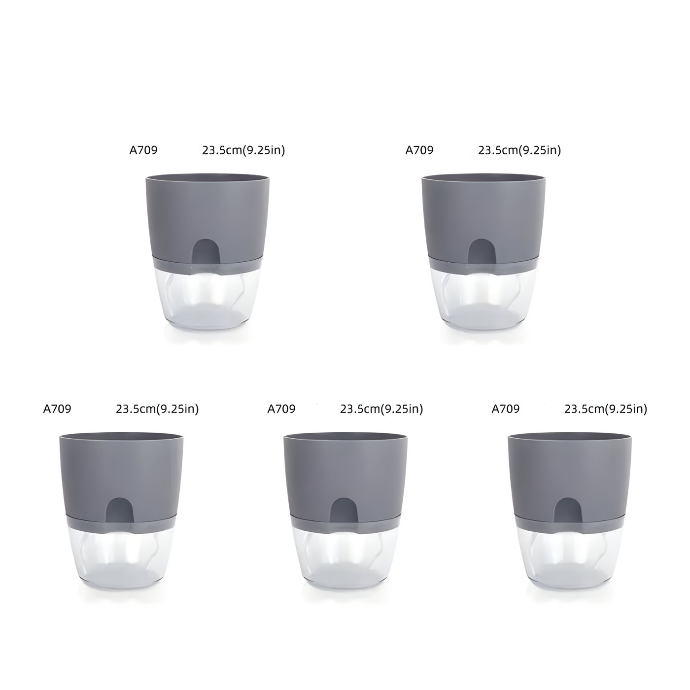 CrystalFlow Topf – Transparenter Selbstbewässernder Blumentopf