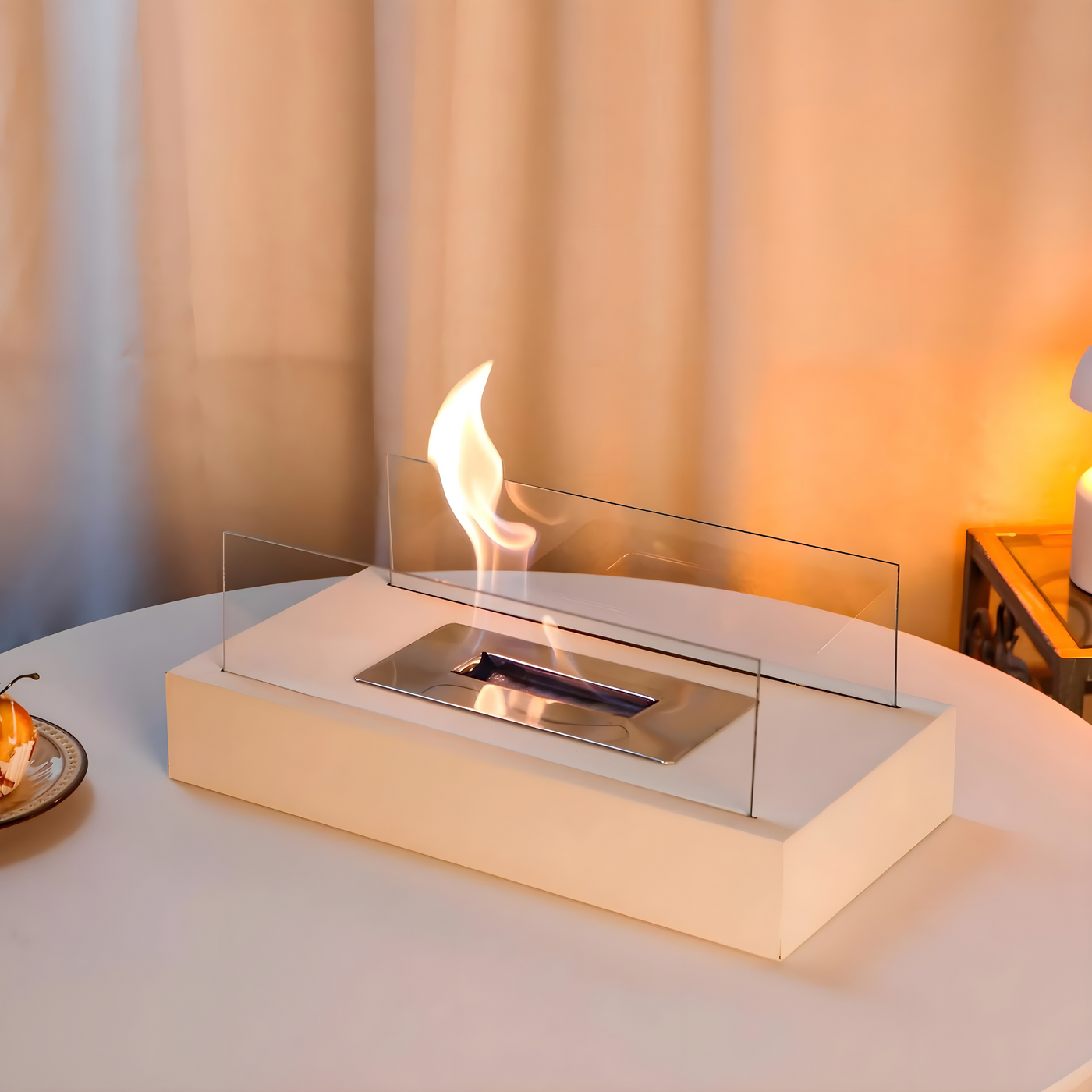 Keramik-Feuerschale – Tragbar und Dekorativ | Ideal für Terrasse & Außenbereich-Abende