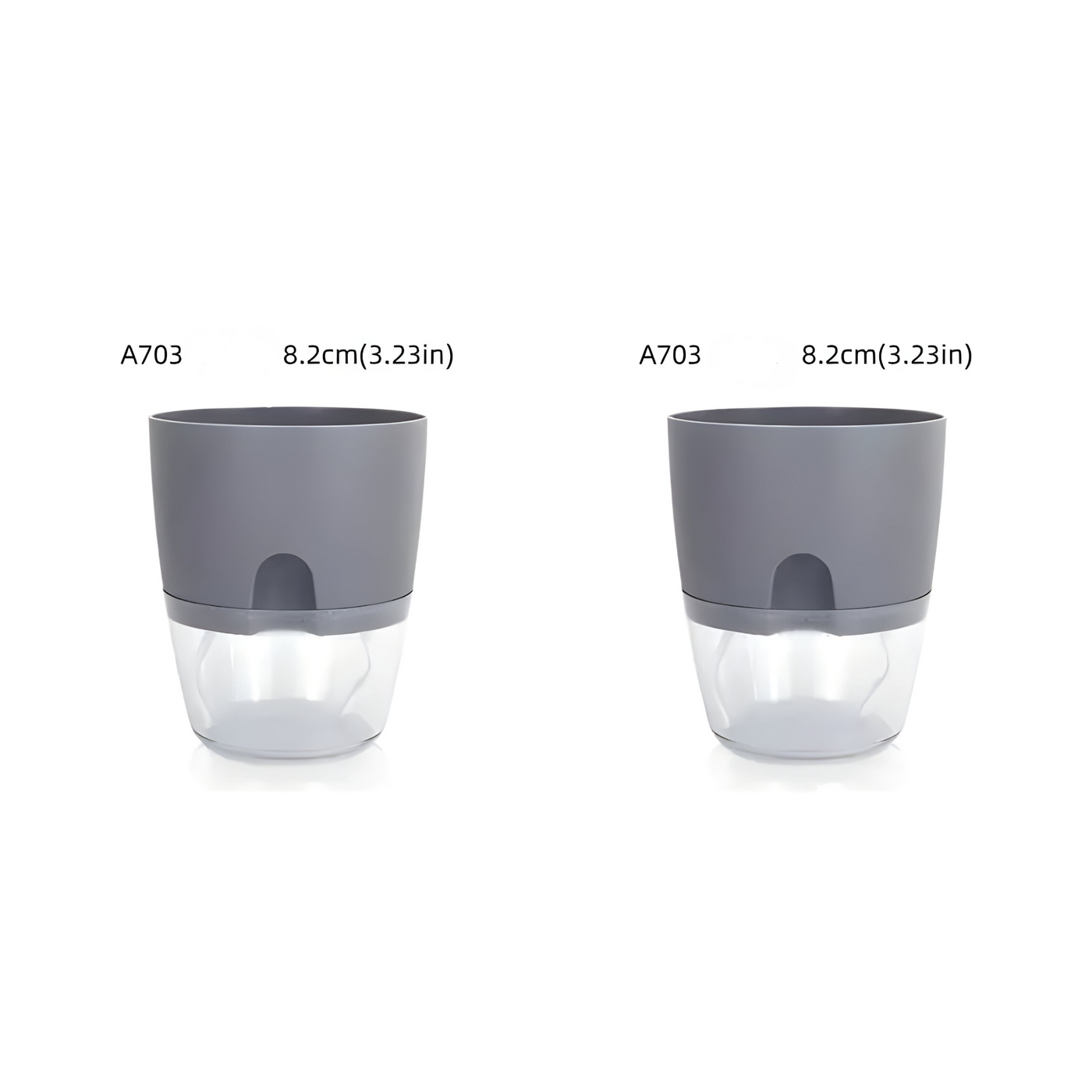 CrystalFlow Topf – Transparenter Selbstbewässernder Blumentopf