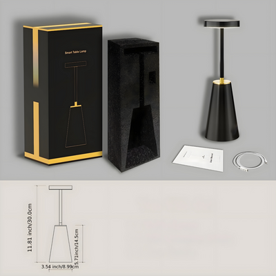 PureGlow Lampe - Drahtlose Touch Control LED Tischlampe