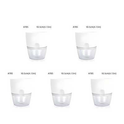 CrystalFlow Topf – Transparenter Selbstbewässernder Blumentopf