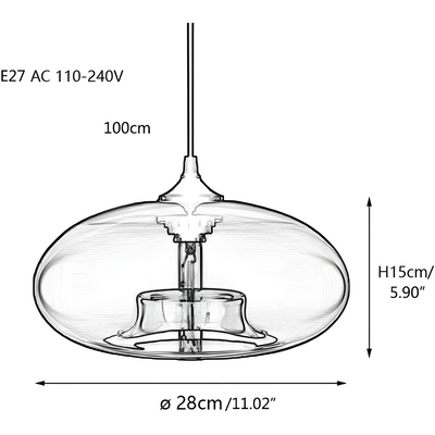 Bunte Glas-Pendelleuchte – Moderne nordische Beleuchtung für gemütliche Räume