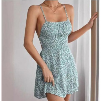 Igritte | Schlankes Cami-Kleid mit Blumenmuster