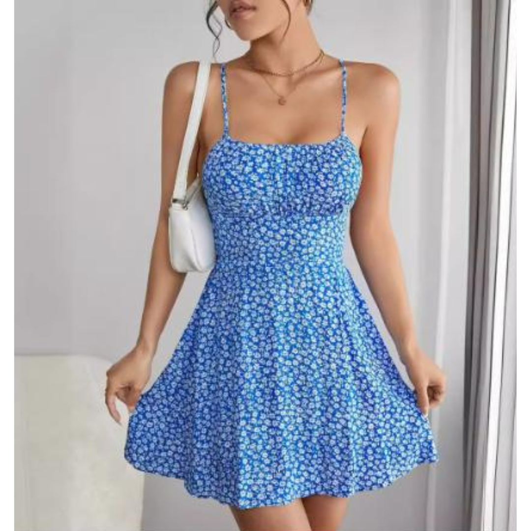 Igritte | Schlankes Cami-Kleid mit Blumenmuster